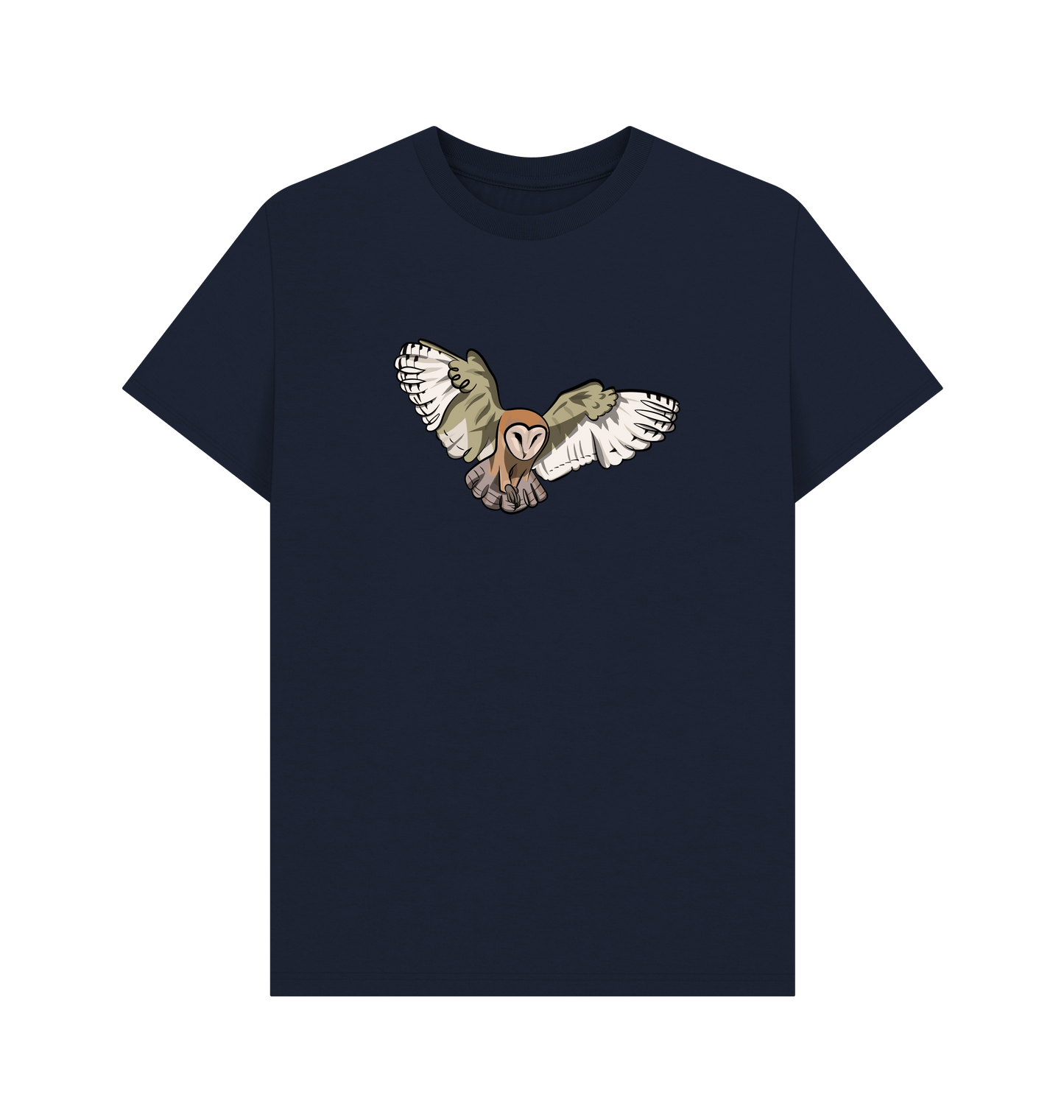Navy Blue Printed T-shirt Front