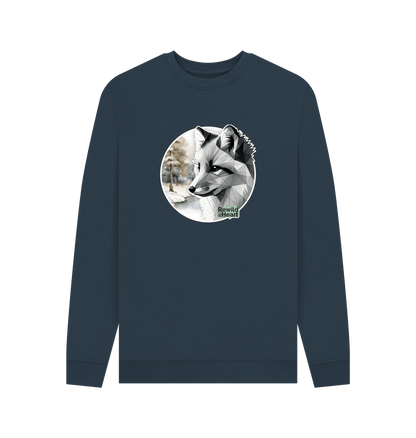 Navy Blue Silent Arctic Fox Men's Sweater