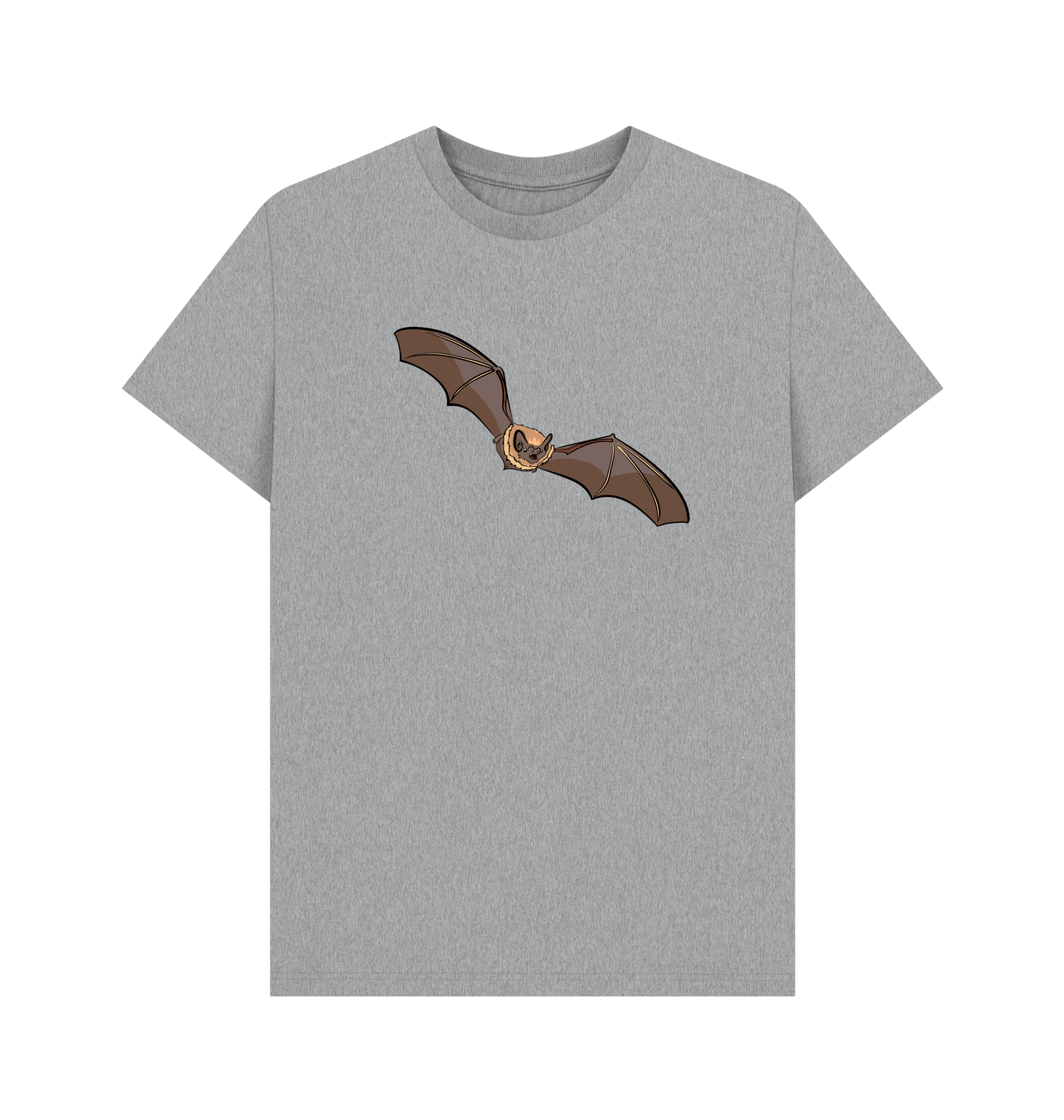 Athletic Grey Printed T-shirt Front