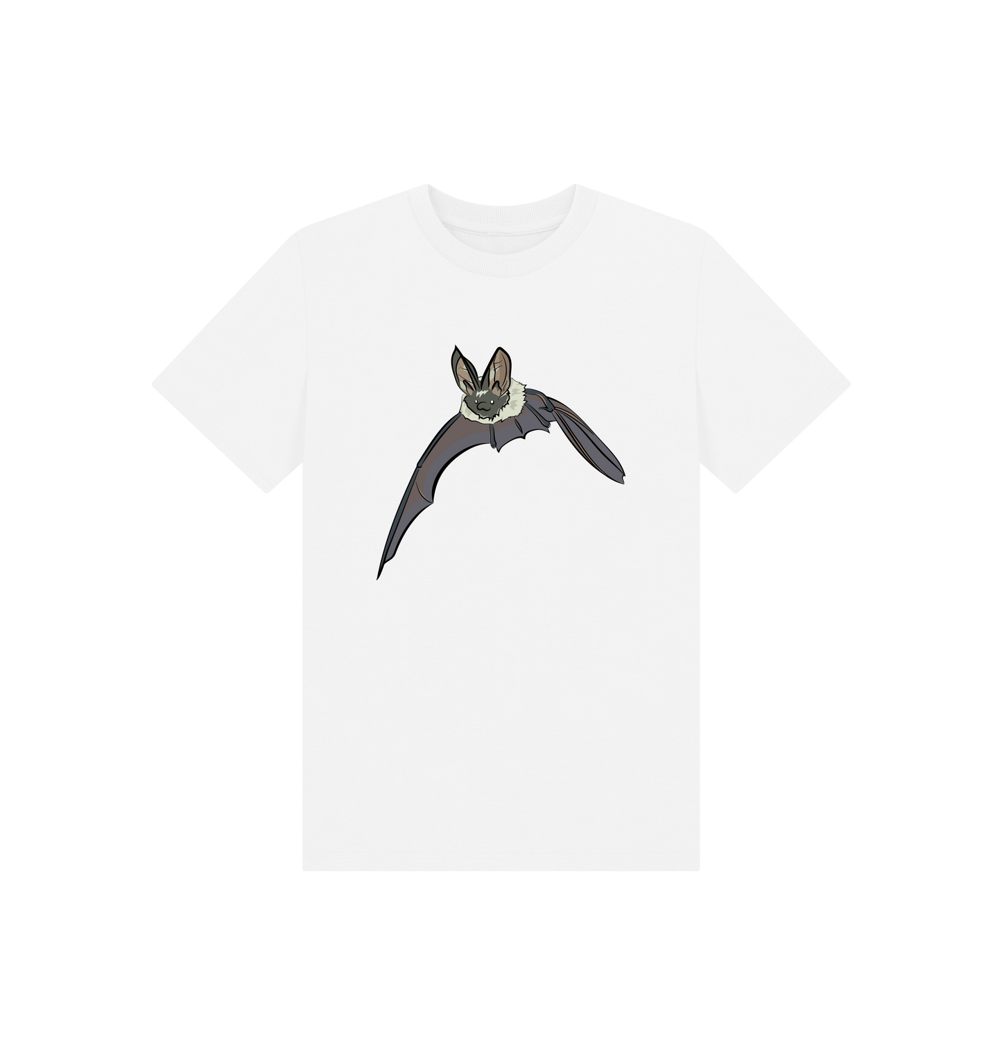 White Printed Kids T-Shirt Front