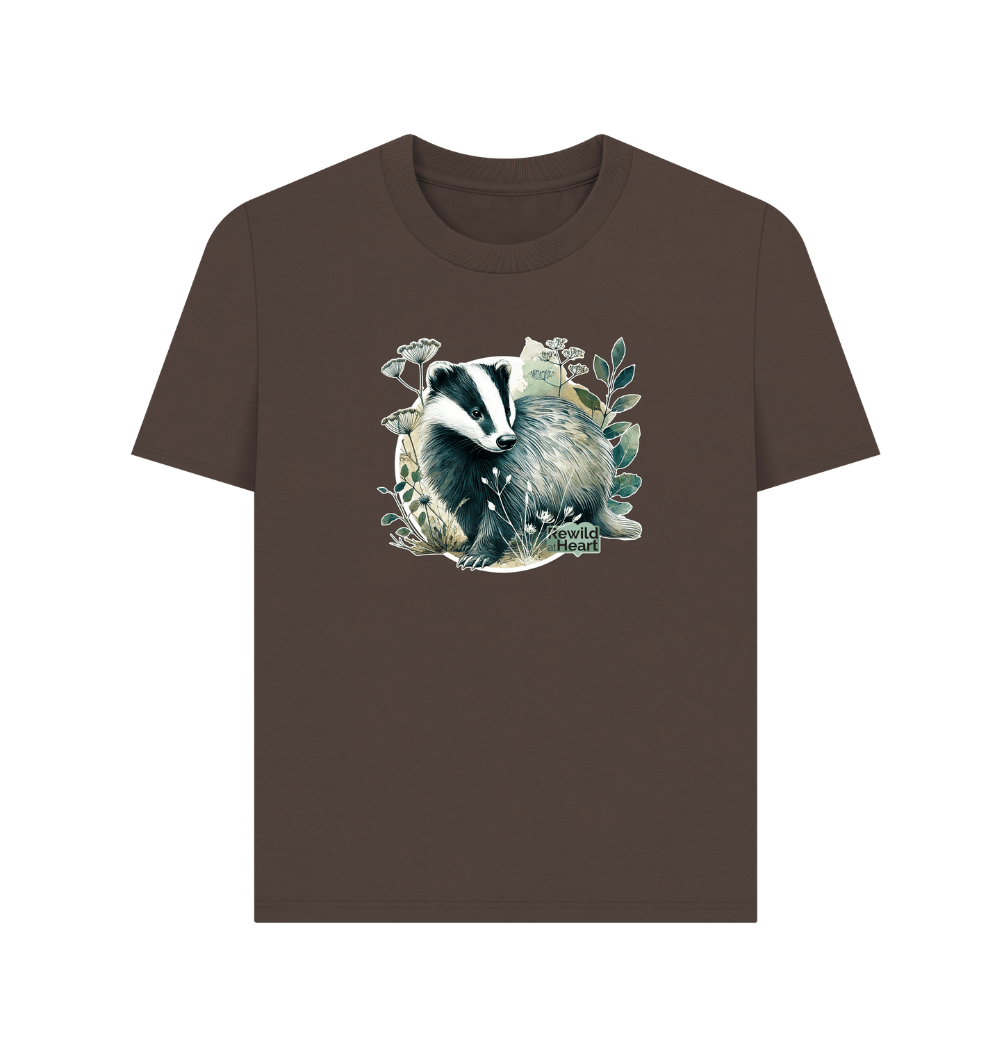 Chocolate Printed T-shirt Front