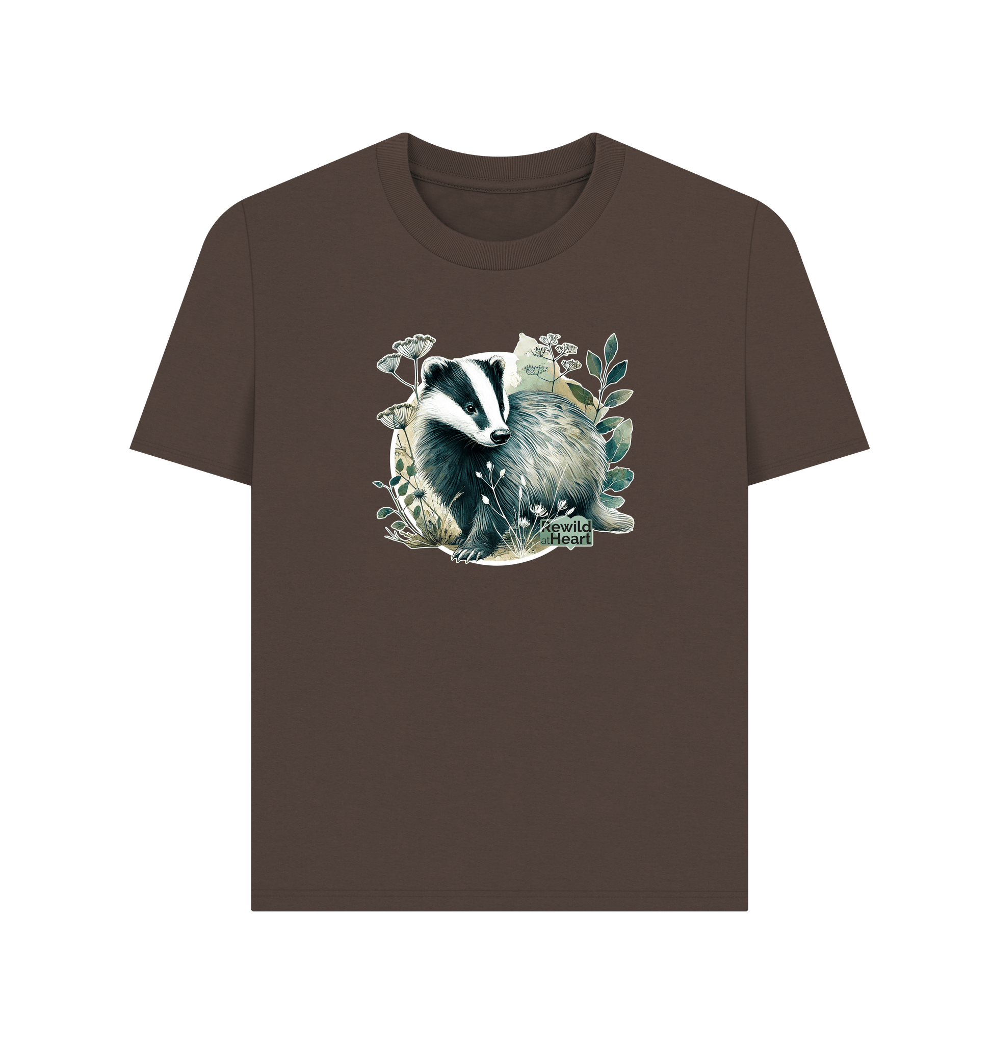 Chocolate Printed T-shirt Front