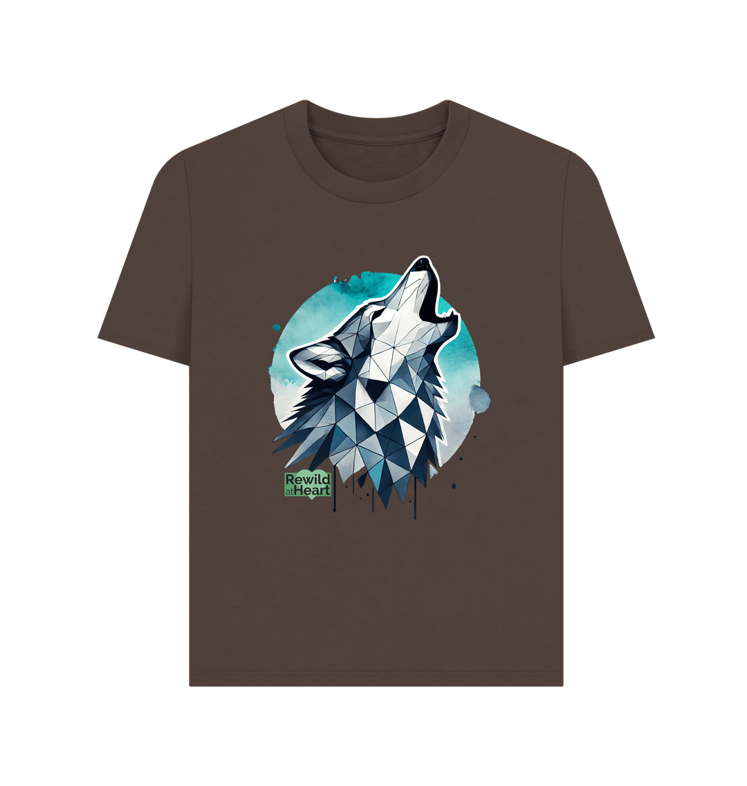 Chocolate Primal Wolf Howl Women's Classic T-Shirt