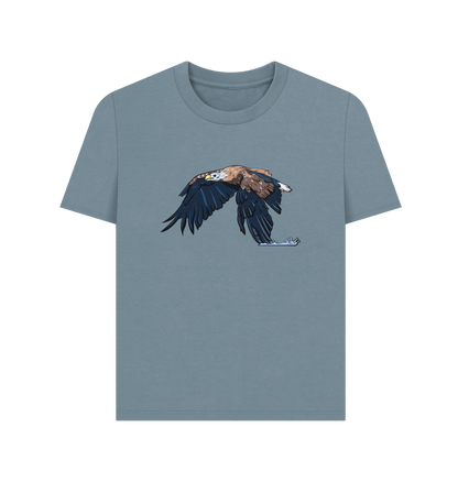 Stone Blue Printed T-shirt Front