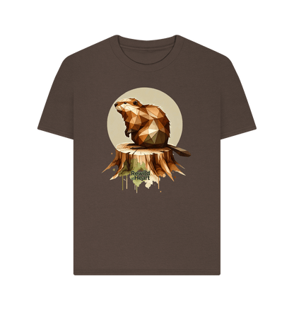 Chocolate Wild Beaver | Women's Classic T-Shirt