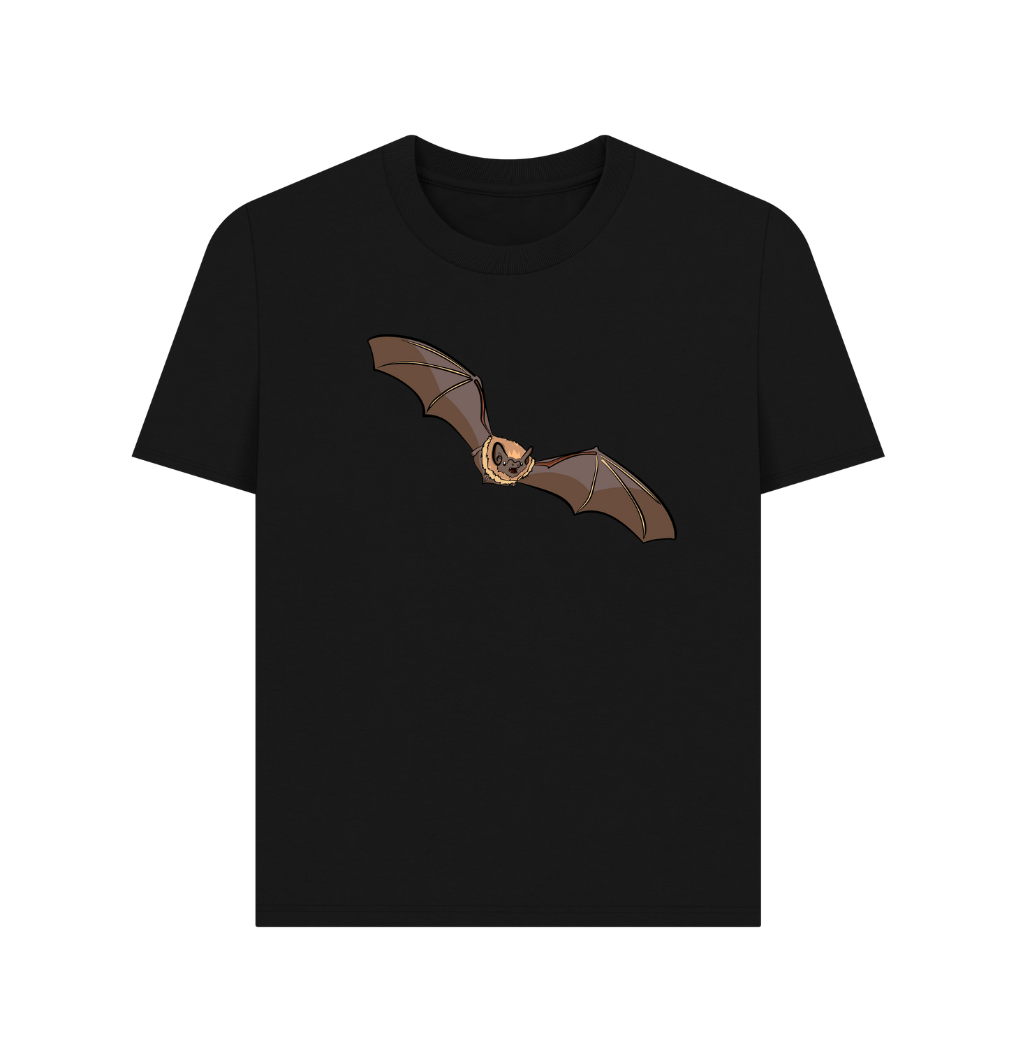 Black Printed T-shirt Front
