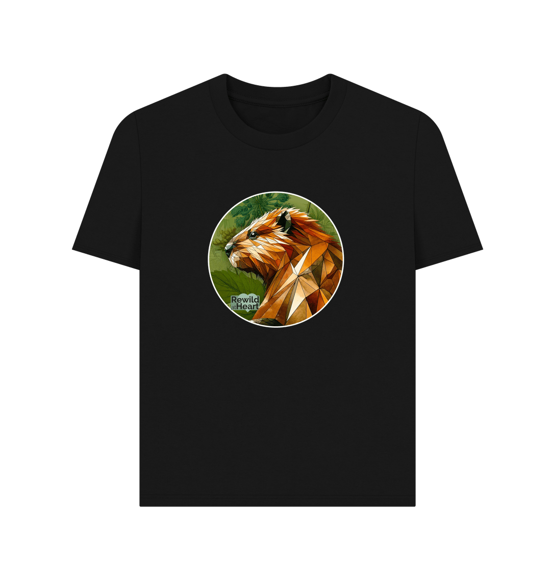 Black Beaver Botanical Women's Classic T-Shirt