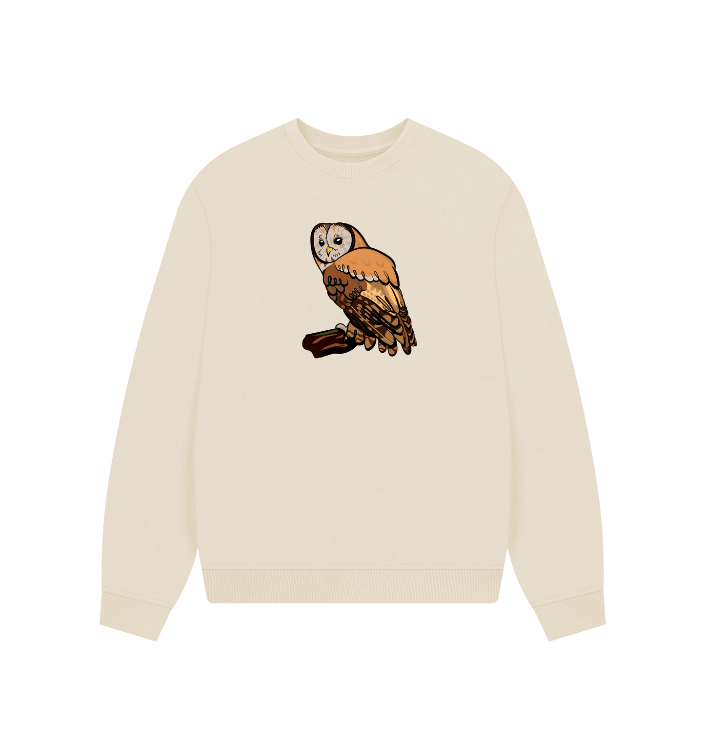Oat Printed Sweater Front