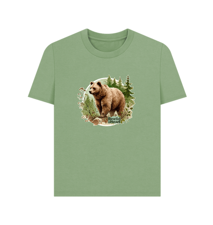 Sage Brown Bear Wilderness Women's Classic T-Shirt