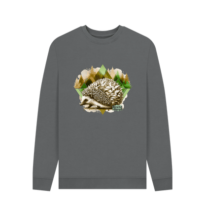 Slate Grey Printed Sweater Front