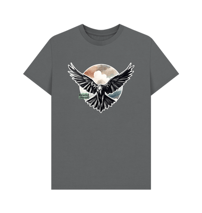 Slate Grey Raven Flight Men's T-Shirt