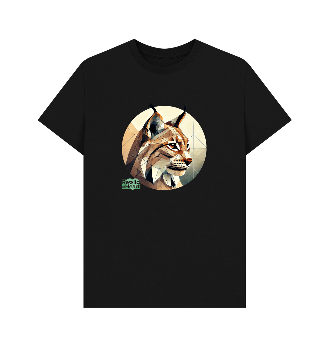 Black Lynx Connection Sustainable Men's T-Shirt