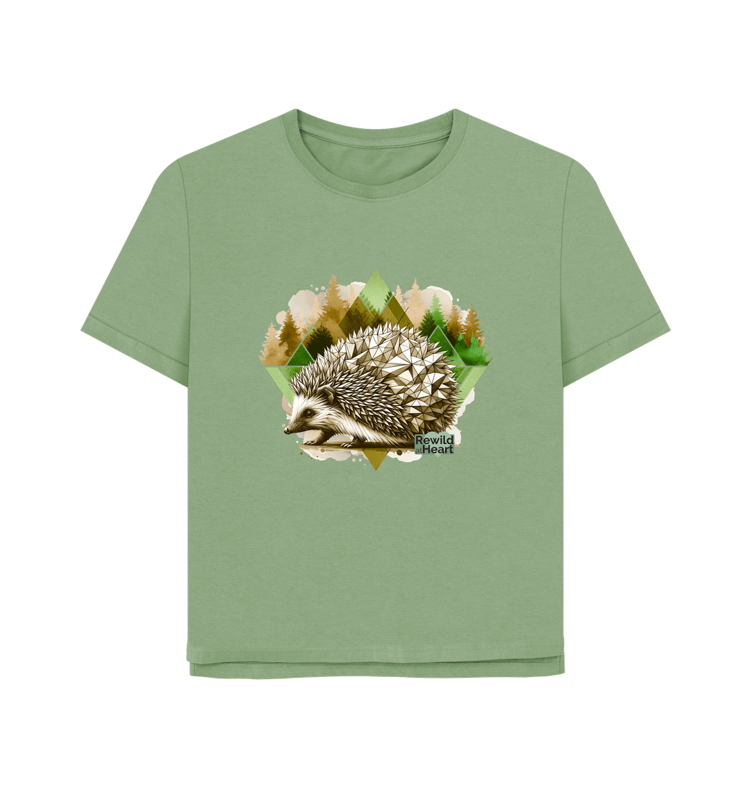 Sage Hedgehog Women's Relaxed-Fit T-Shirt