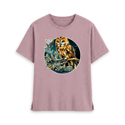Mauve Printed T-shirt Front