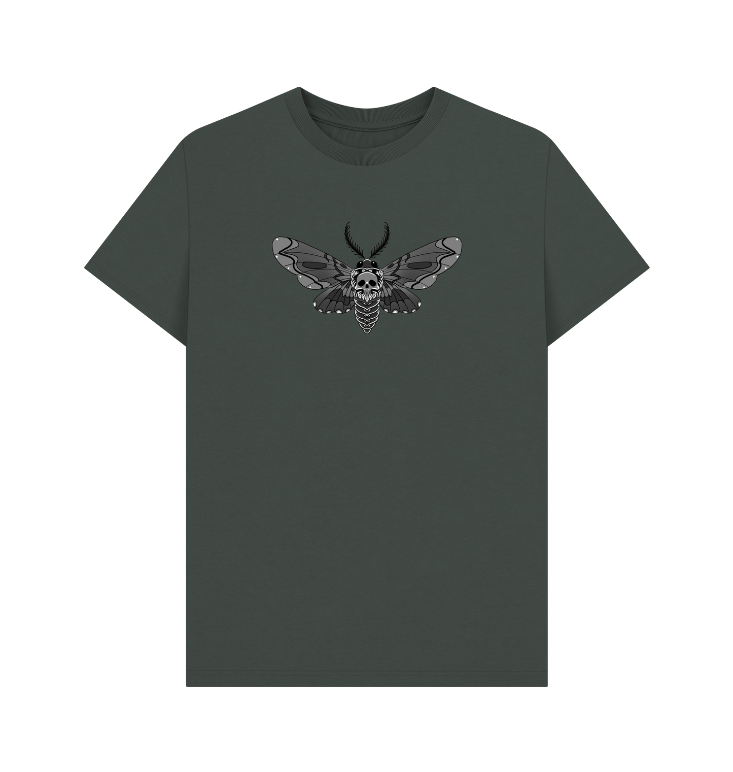 Dark Grey Printed T-shirt Front