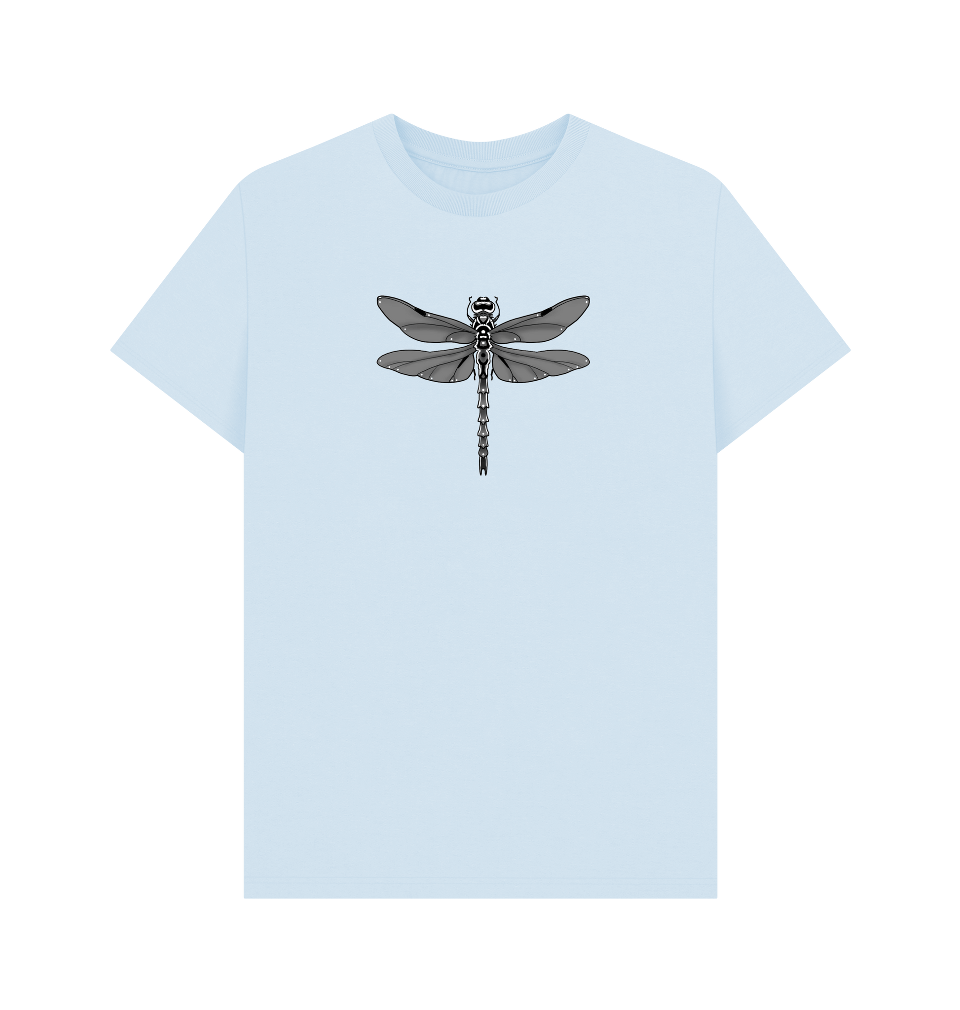 Sky Blue Printed T-shirt Front