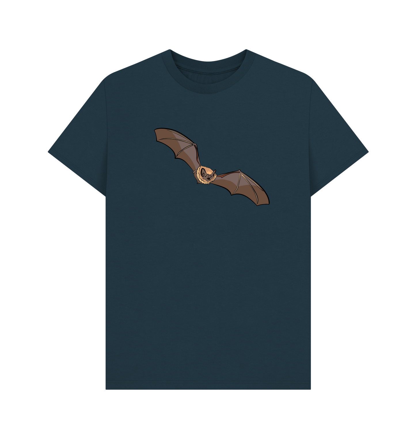 Denim Blue Printed T-shirt Front