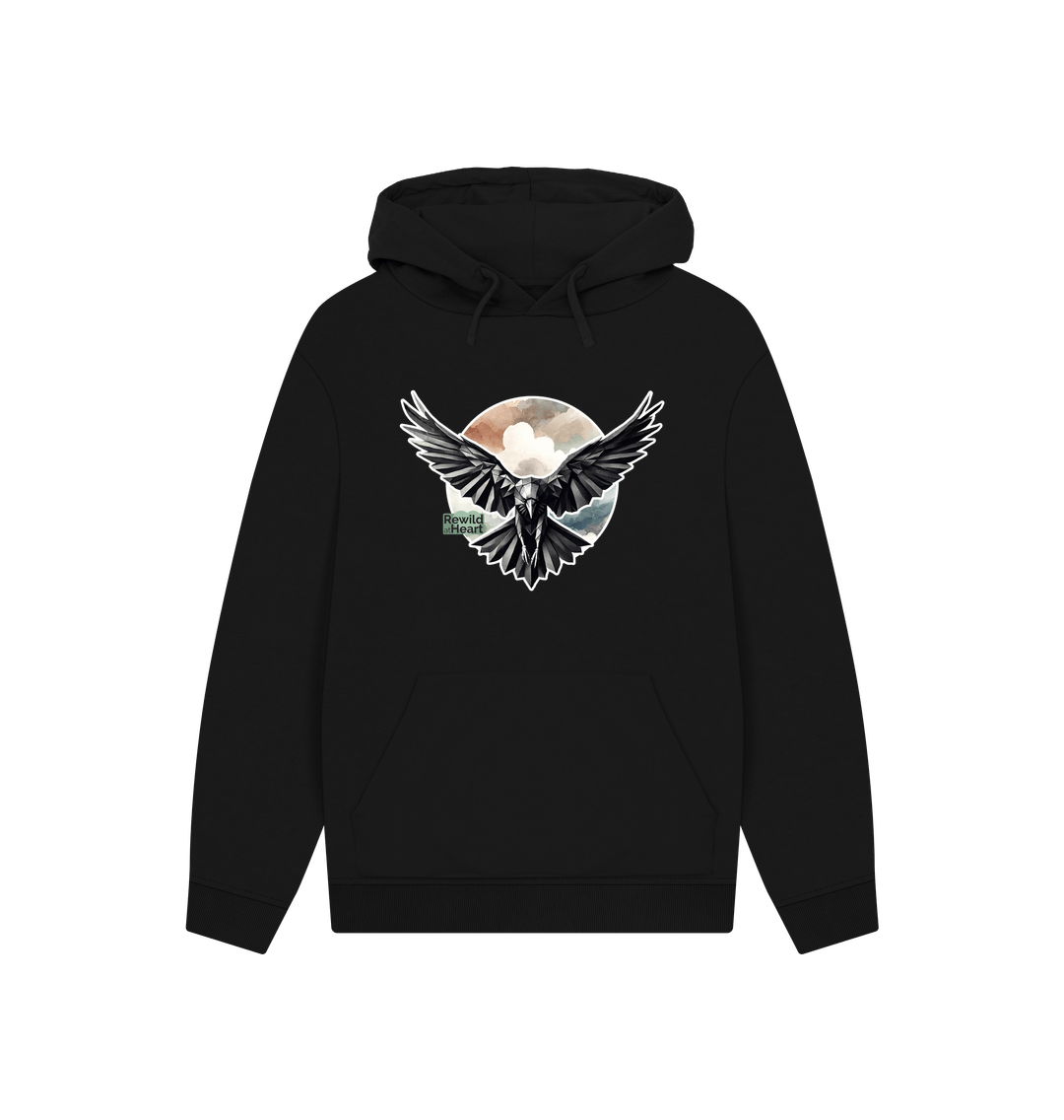 Black Raven Flight Hoodie