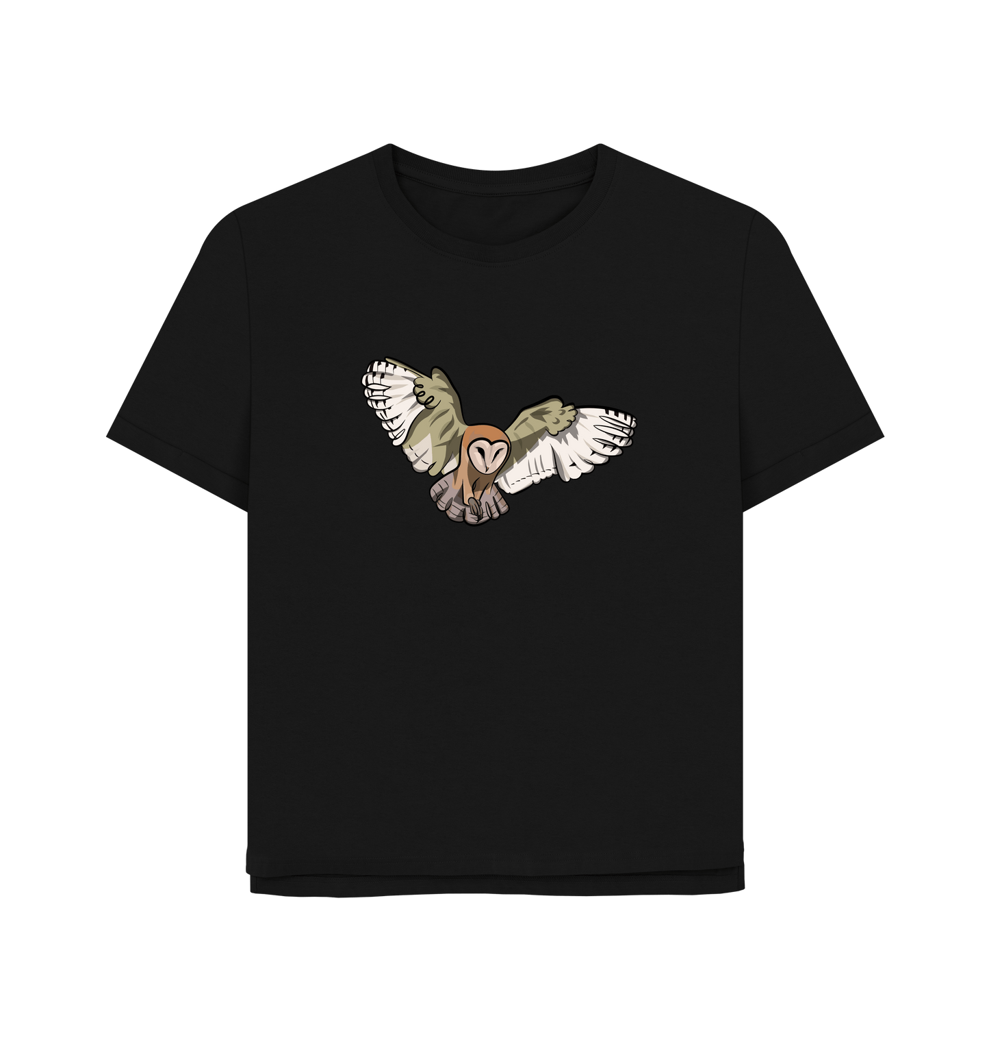Black Printed T-shirt Front
