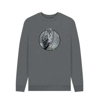 Slate Grey Printed Sweater
