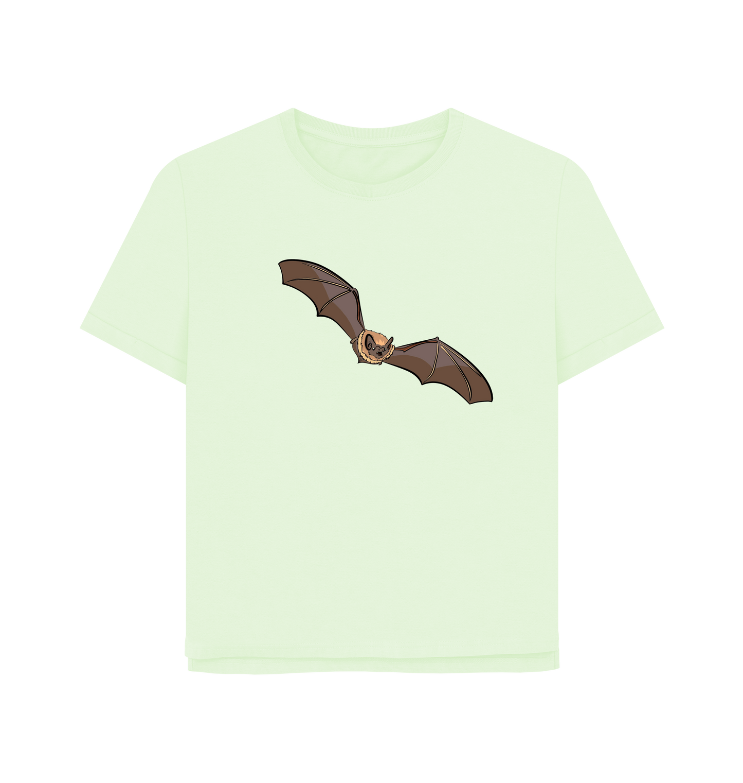 Pastel Green Printed T-shirt Front