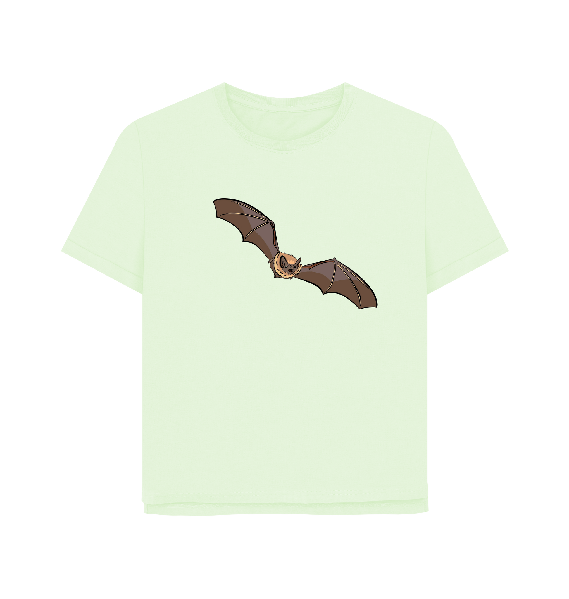 Pastel Green Printed T-shirt Front
