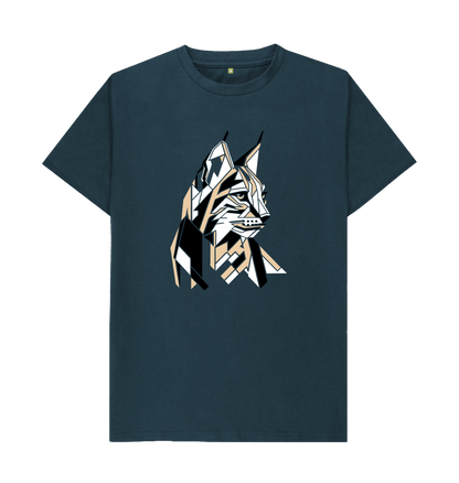 Denim Blue Lynx Rewild Side | Men's T-Shirt