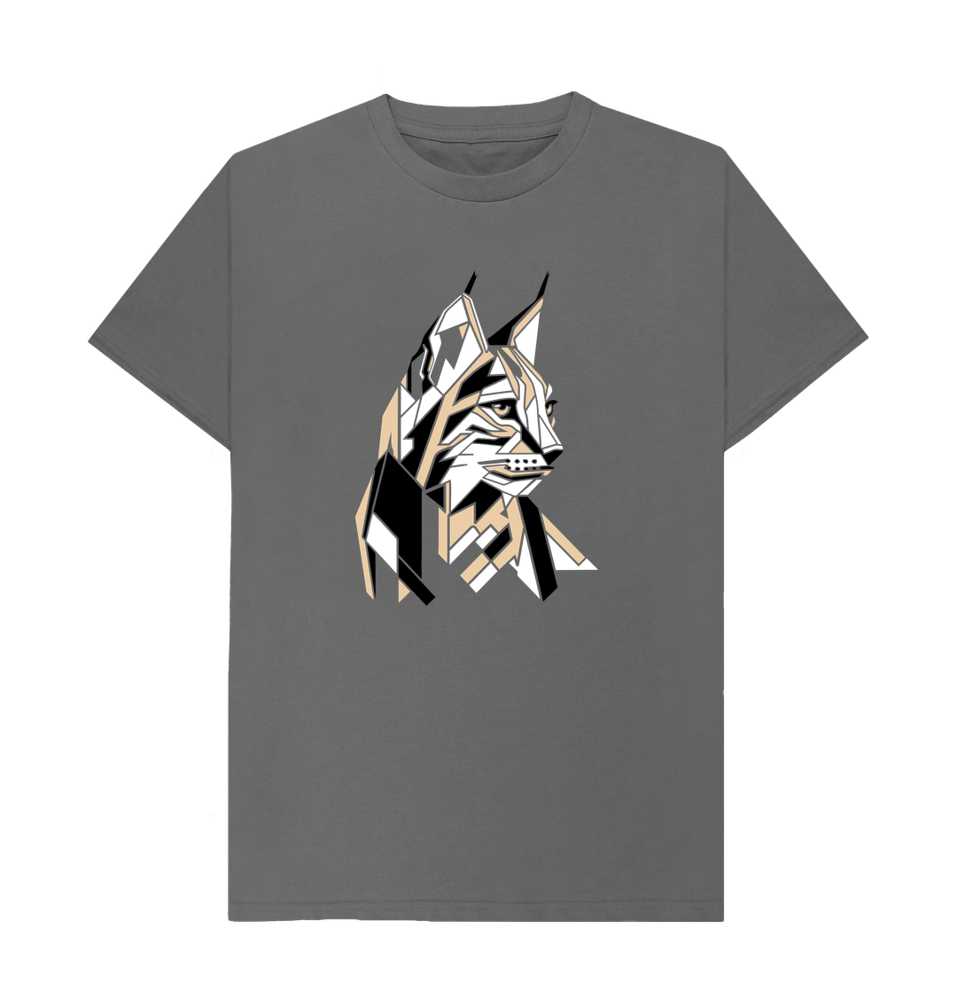 Slate Grey Lynx Rewild Side | Men's T-Shirt