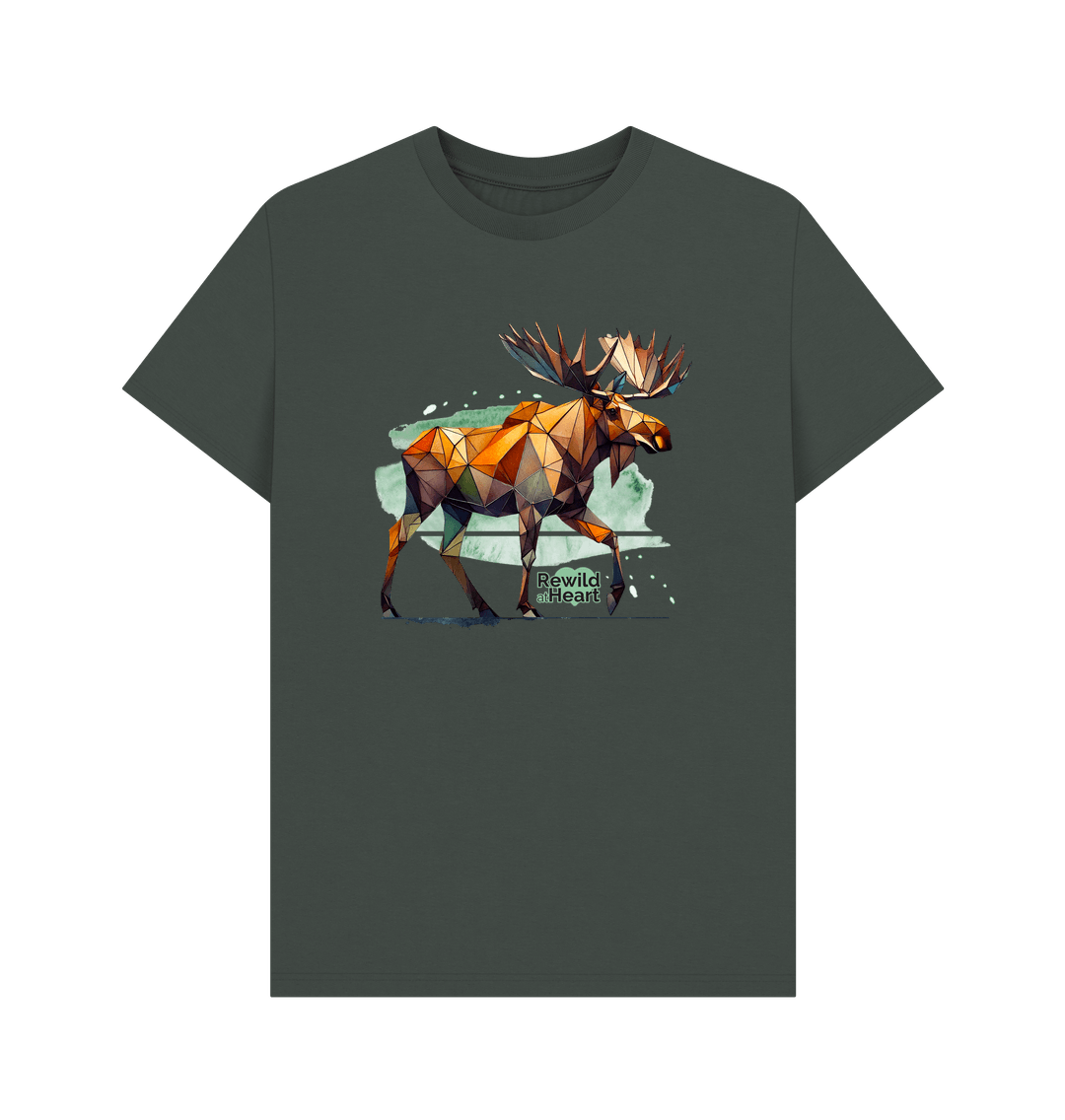 Dark Grey Mighty Moose Mosaic Men's T-Shirt