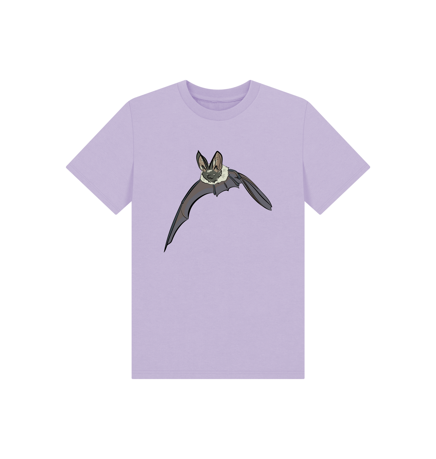 Soft Lilac Printed Kids T-Shirt Front