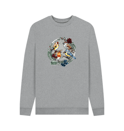 Light Heather Printed Sweater Front