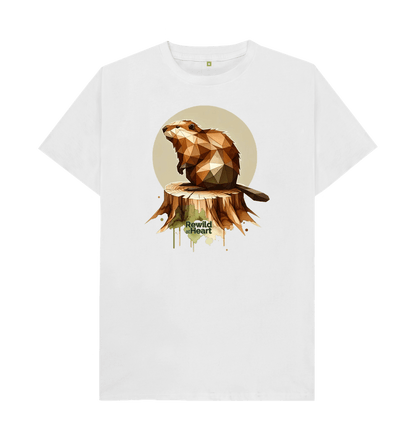 White Wild Beaver | Men's T-Shirt