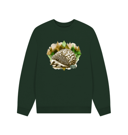 Evergreen Hedgehog Men's Oversized Sweater