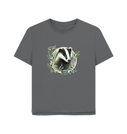 Slate Grey Badger Wanderer Women's Relaxed-Fit T-Shirt