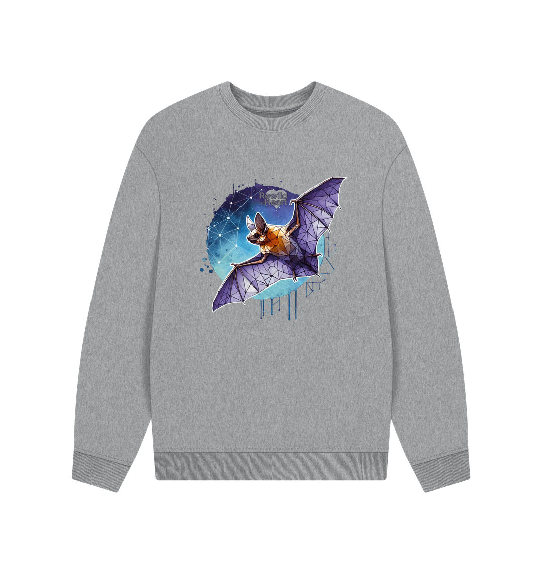 Athletic Grey Bat Summer Men's Oversized Sweater