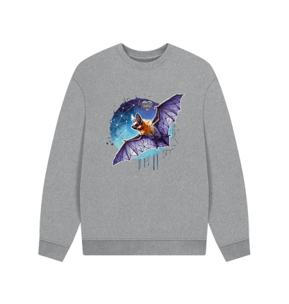 Athletic Grey Bat Summer Men's Oversized Sweater