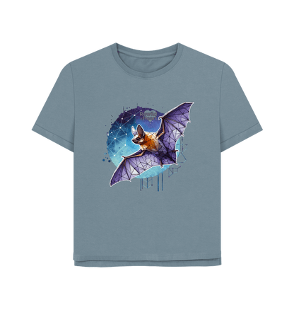 Stone Blue Bat Summer | Women's Relaxed-Fit T-Shirt