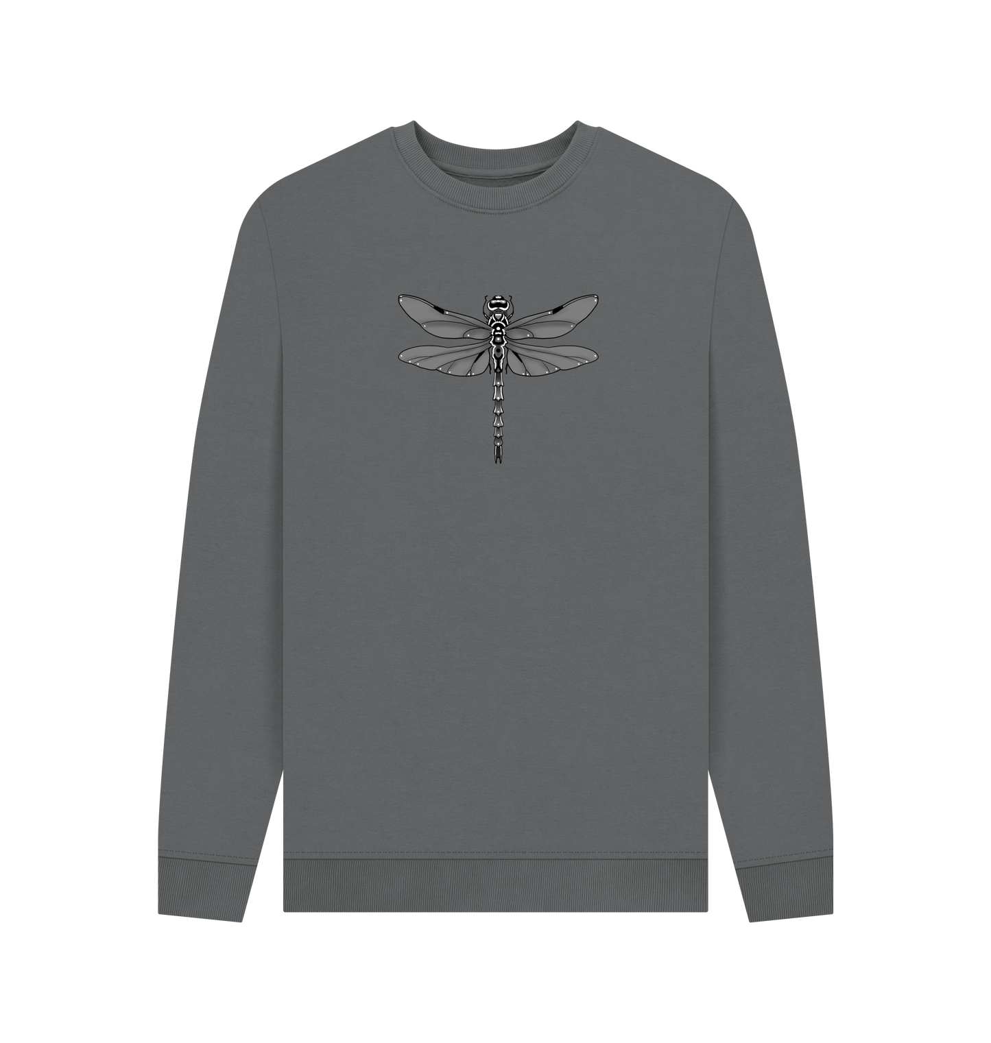 Slate Grey Printed Sweater Front
