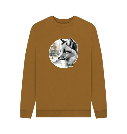 Brown Silent Arctic Fox Men's Sweater