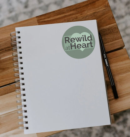 Rewild at Heart Logo Sticker