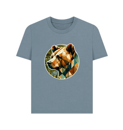 Stone Blue Brown Bear Forest Women's Classic T-Shirt