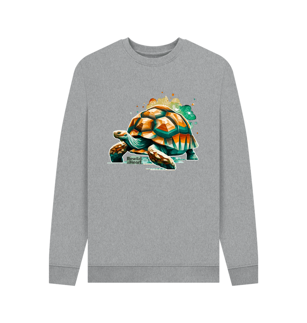 Light Heather Printed Sweater Front