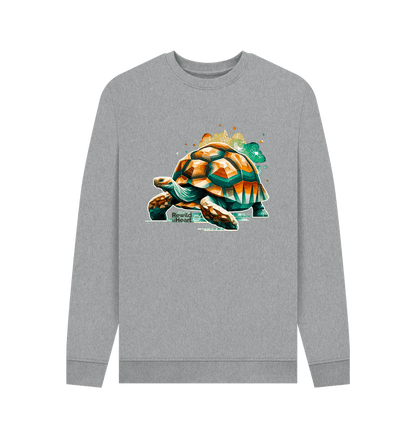 Light Heather Printed Sweater Front