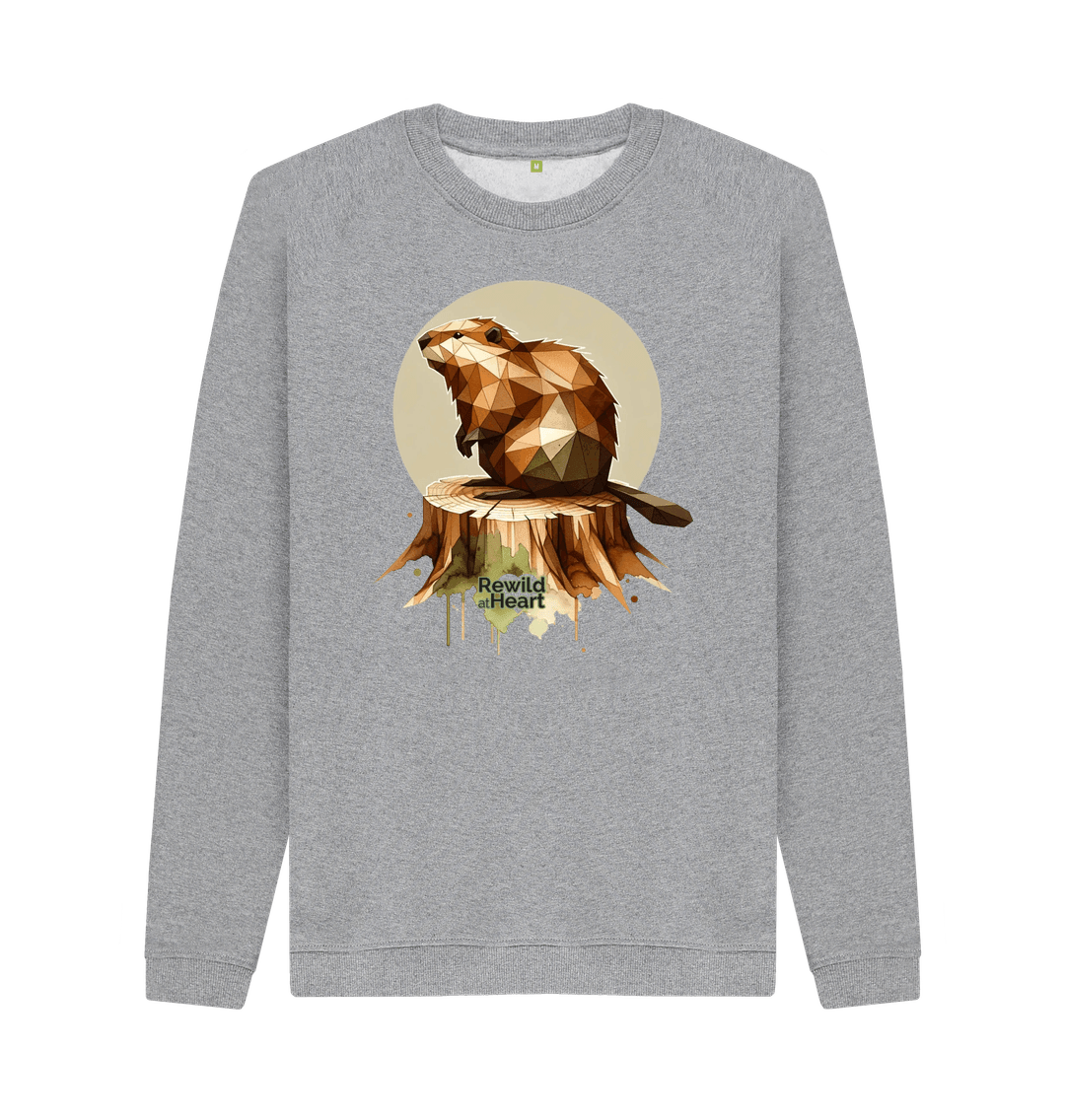 Light Heather Printed Sweater Front