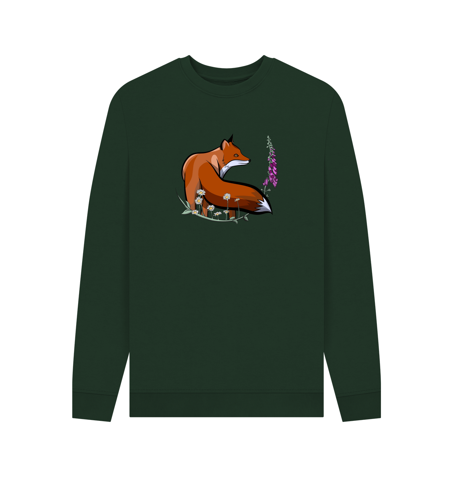 Evergreen Printed Sweater Front