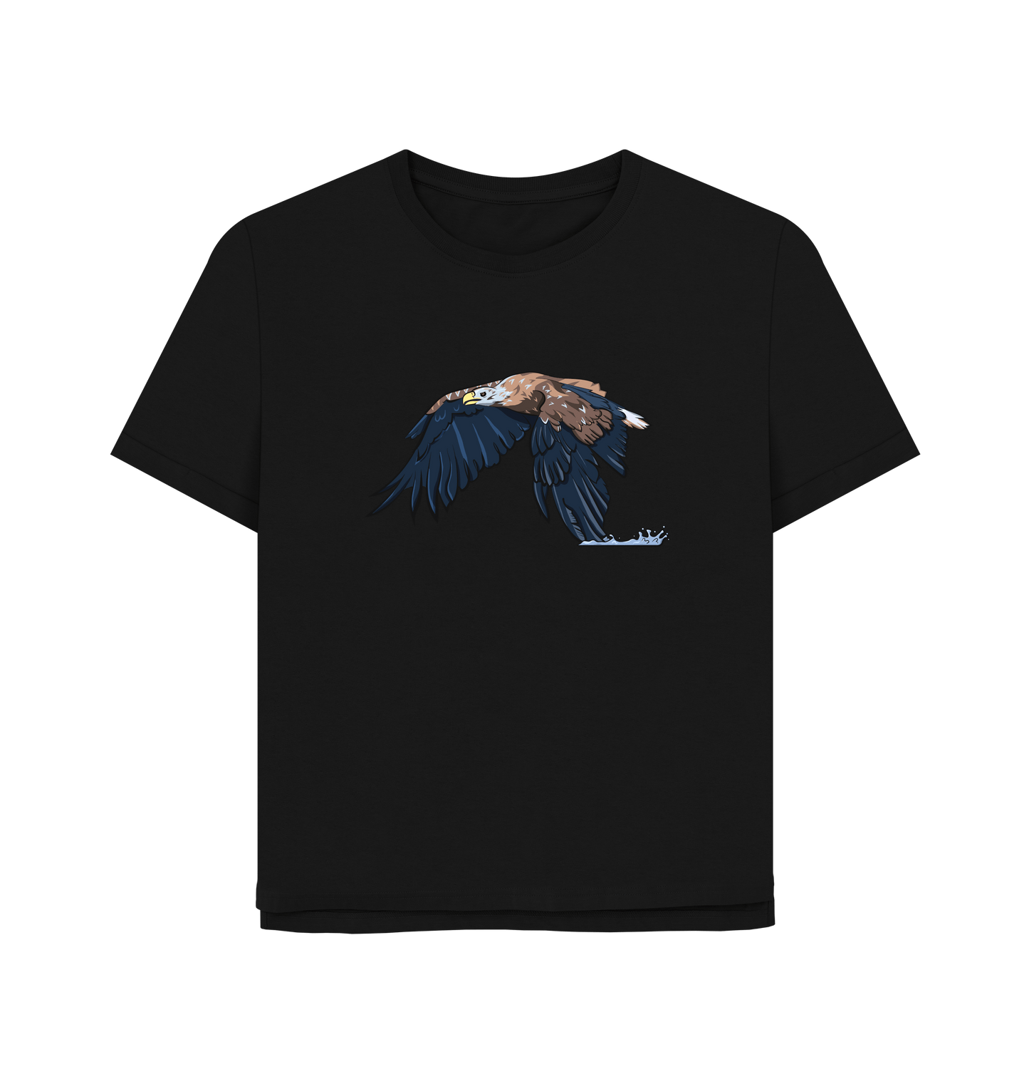 Black Printed T-shirt Front