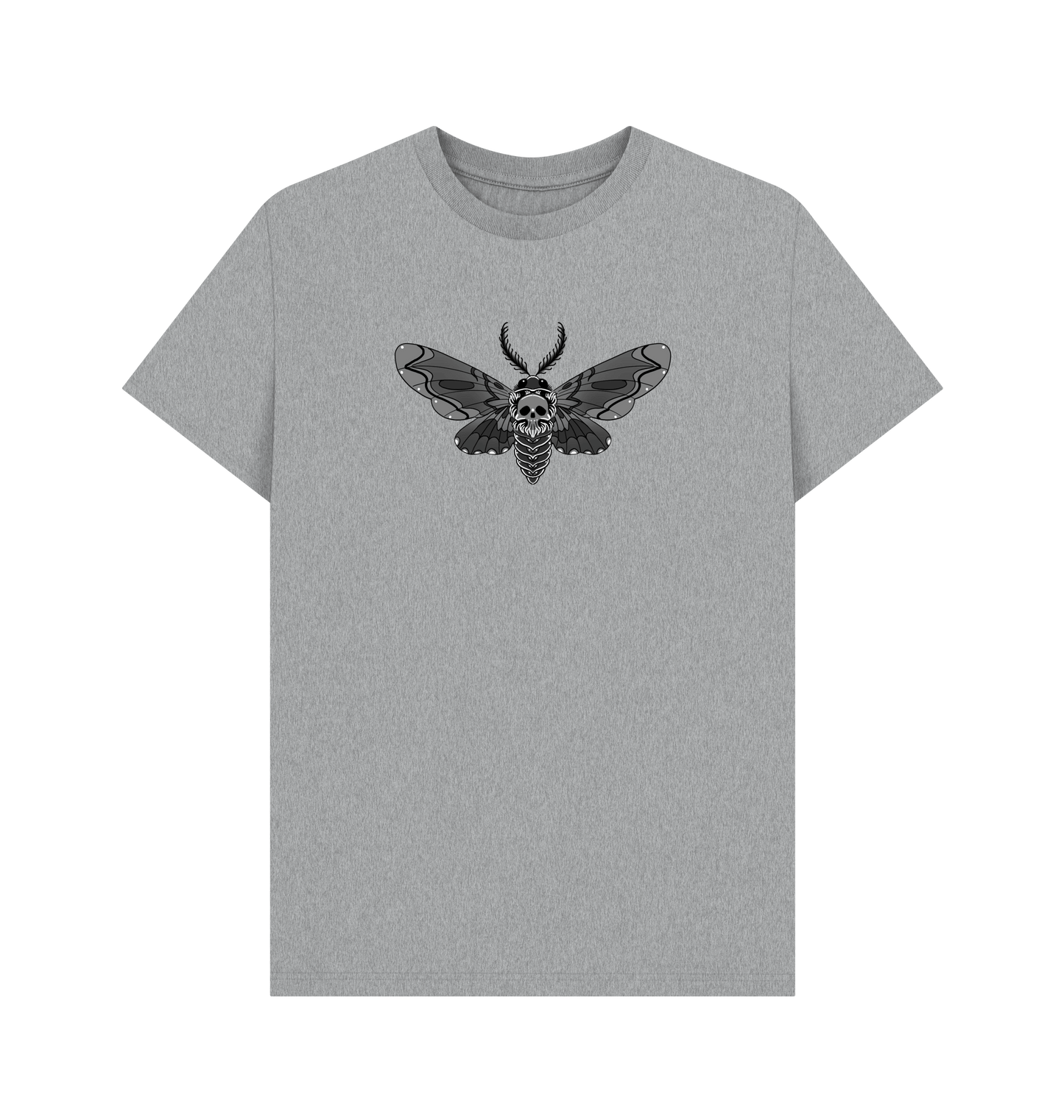Athletic Grey Printed T-shirt Front