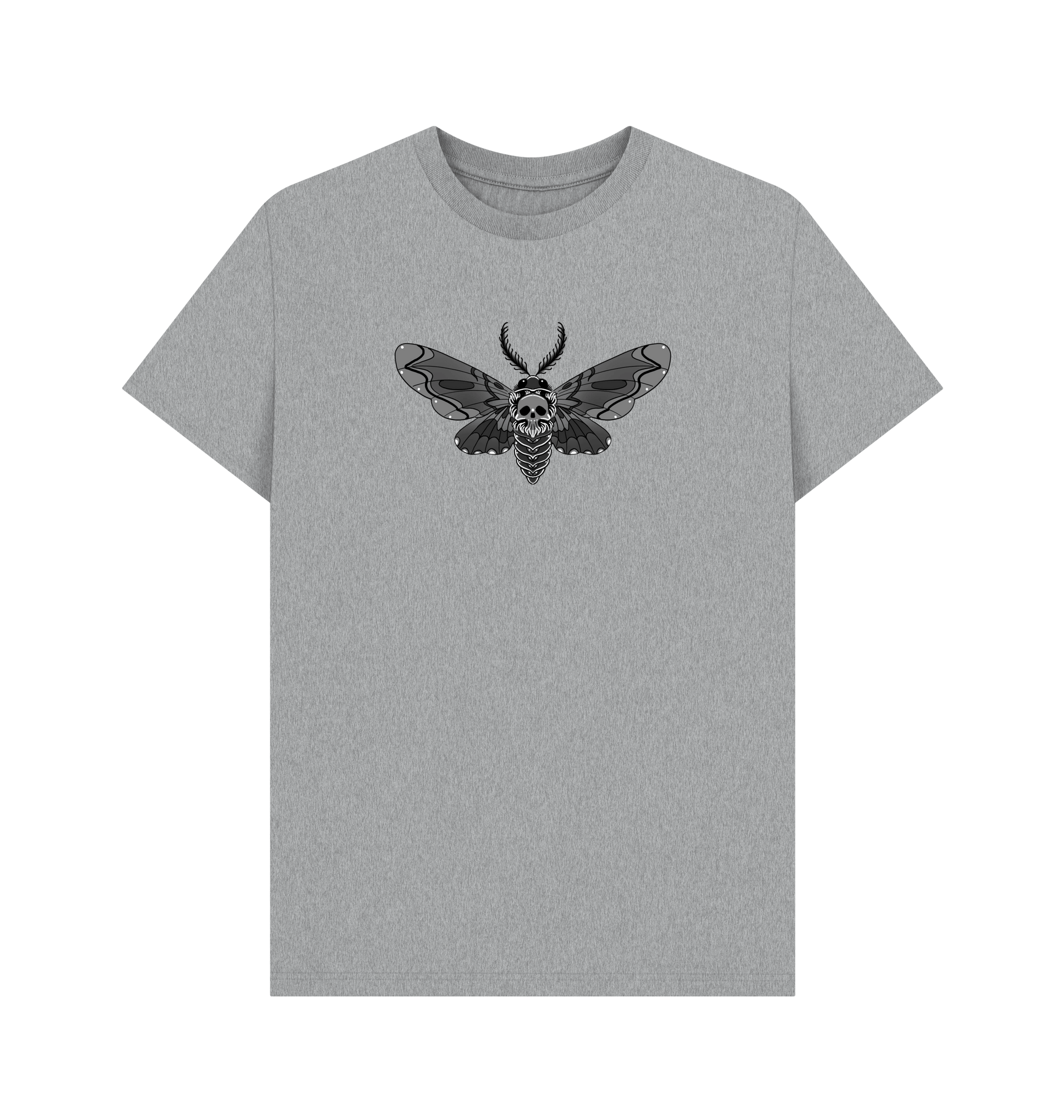 Athletic Grey Printed T-shirt Front