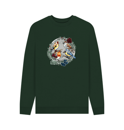 Evergreen British Songbird Wreath Men's Sweater