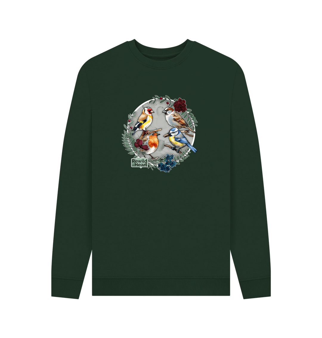 Evergreen Printed Sweater Front